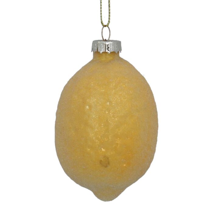 Gisela Graham Glass Lemon Tree Decoration